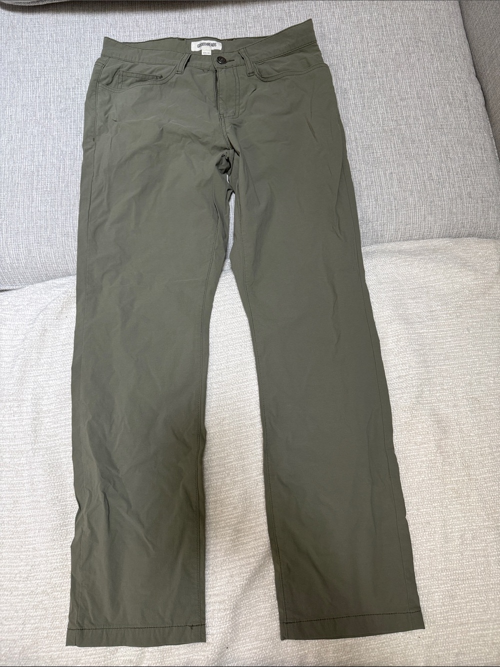 Goodthreads Olive Straight-Leg Chinos